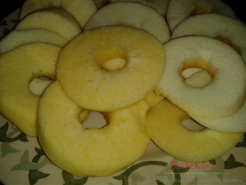 Jabuke u šlafroku - priprema jabuka